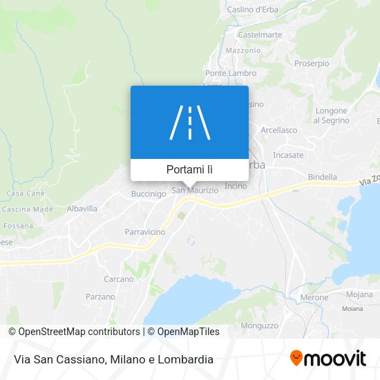 Mappa Via San Cassiano