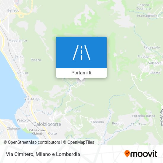 Mappa Via Cimitero