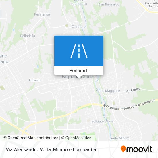 Mappa Via Alessandro Volta