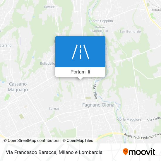 Mappa Via Francesco Baracca