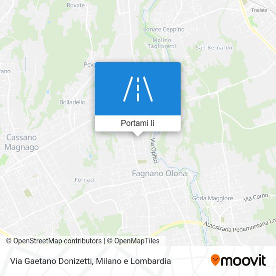Mappa Via Gaetano Donizetti