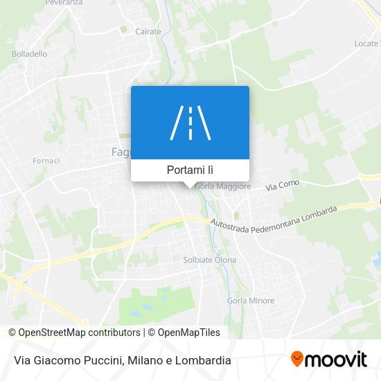 Mappa Via Giacomo Puccini