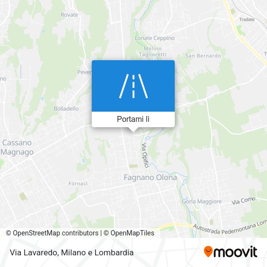Mappa Via Lavaredo
