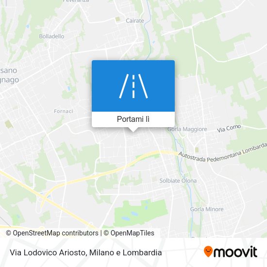 Mappa Via Lodovico Ariosto
