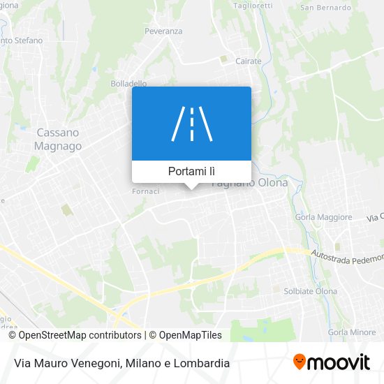 Mappa Via Mauro Venegoni