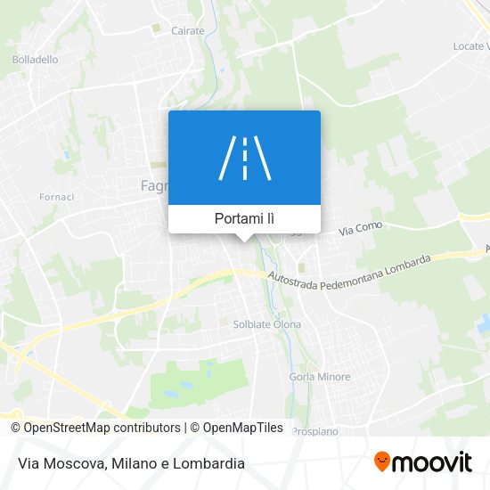Mappa Via Moscova