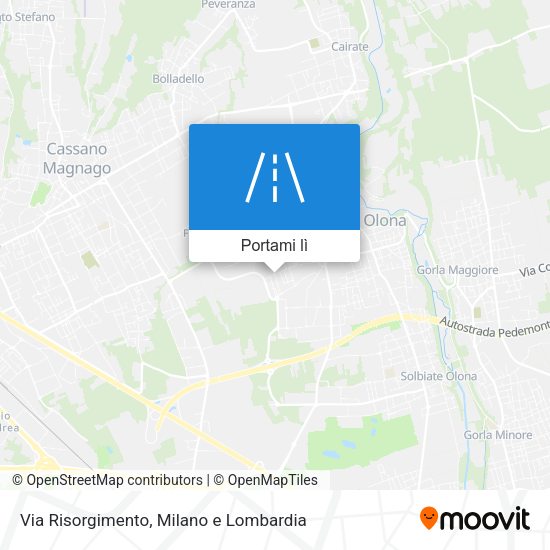 Mappa Via Risorgimento
