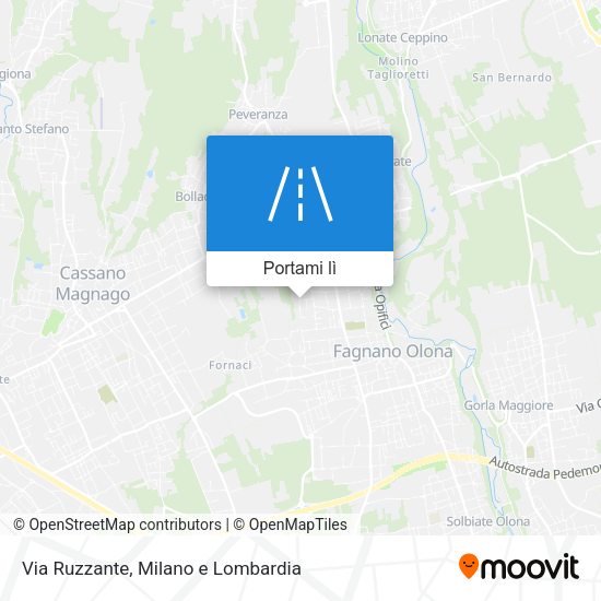 Mappa Via Ruzzante