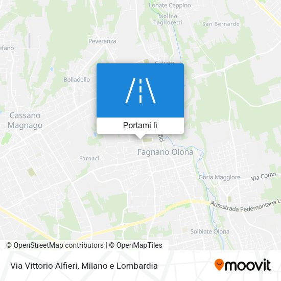 Mappa Via Vittorio Alfieri