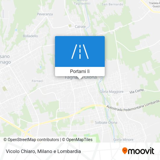 Mappa Vicolo Chiaro