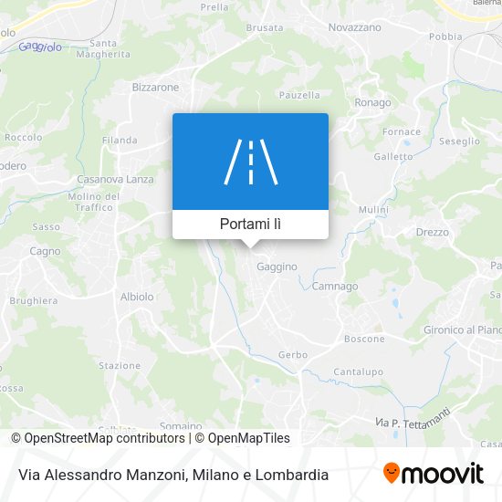 Mappa Via Alessandro Manzoni