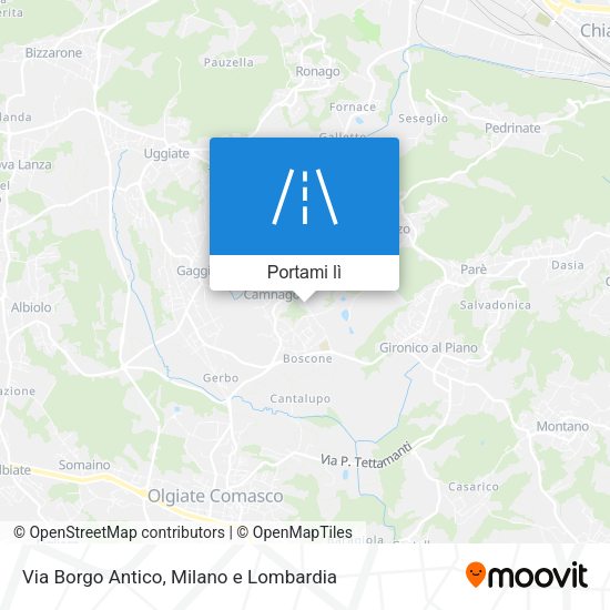 Mappa Via Borgo Antico