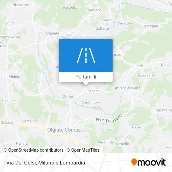 Mappa Via Dei Gelsi