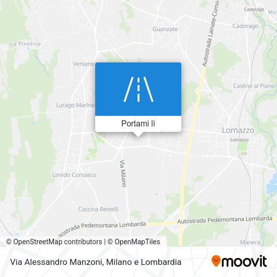 Mappa Via Alessandro Manzoni