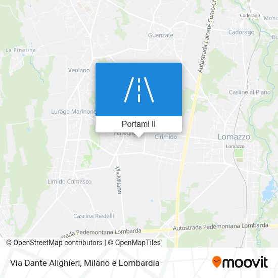 Mappa Via Dante Alighieri
