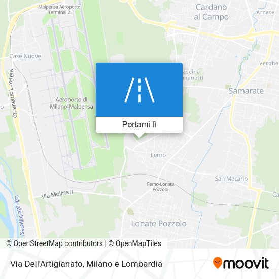 Mappa Via Dell'Artigianato