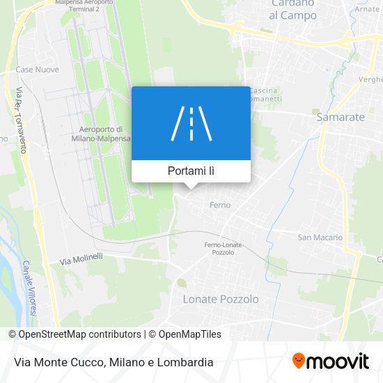 Mappa Via Monte Cucco