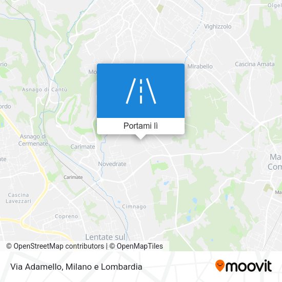 Mappa Via Adamello