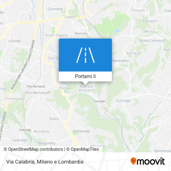 Mappa Via Calabria