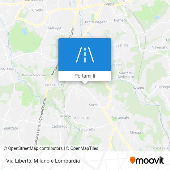 Mappa Via Libertà