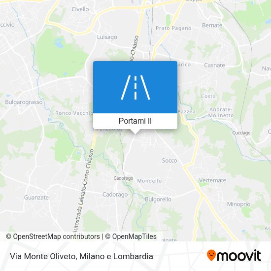 Mappa Via Monte Oliveto