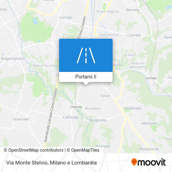 Mappa Via Monte Stelvio