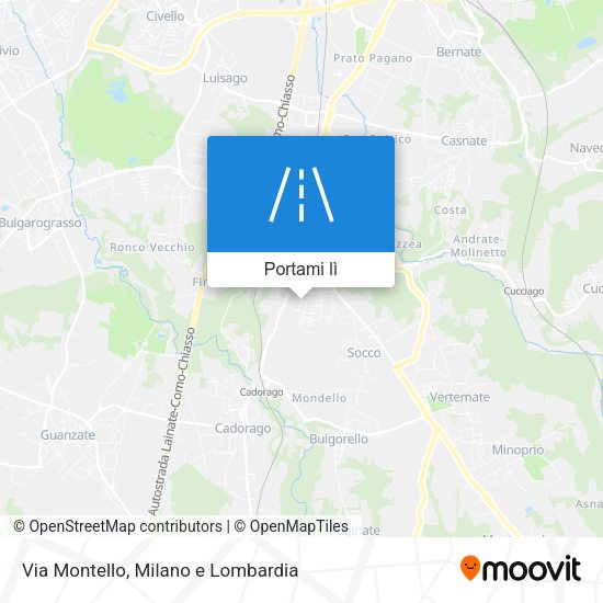 Mappa Via Montello