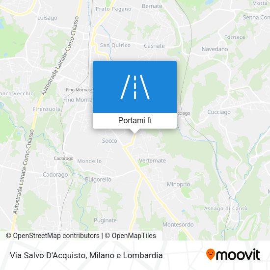 Mappa Via Salvo D'Acquisto