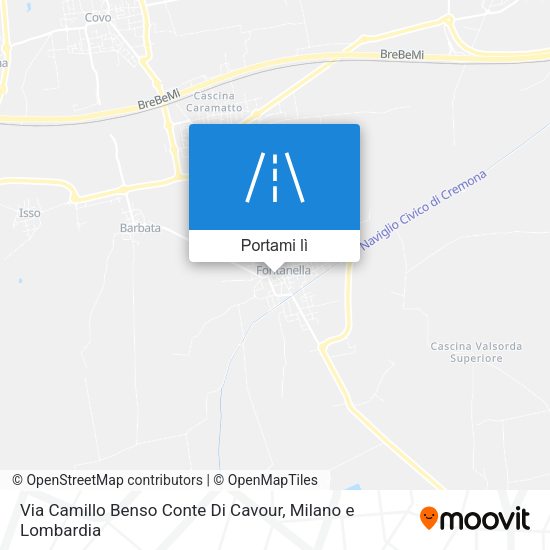 Mappa Via Camillo Benso Conte Di Cavour