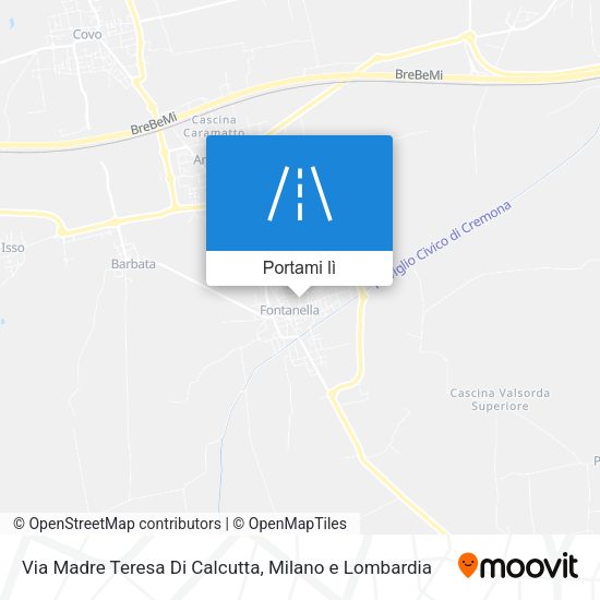 Mappa Via Madre Teresa Di Calcutta