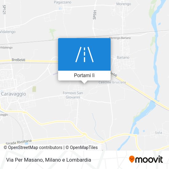 Mappa Via Per Masano