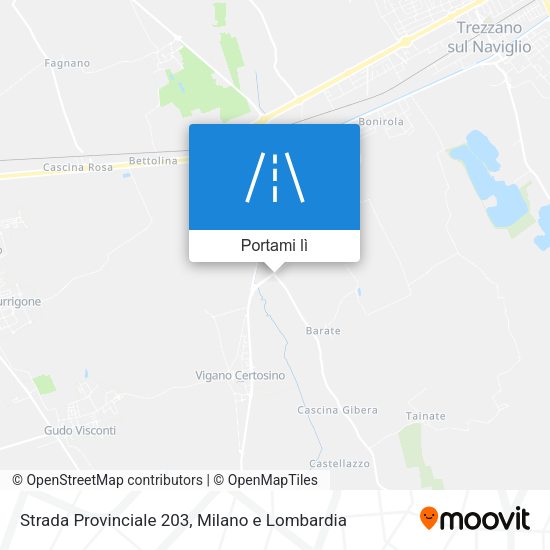 Mappa Strada Provinciale 203