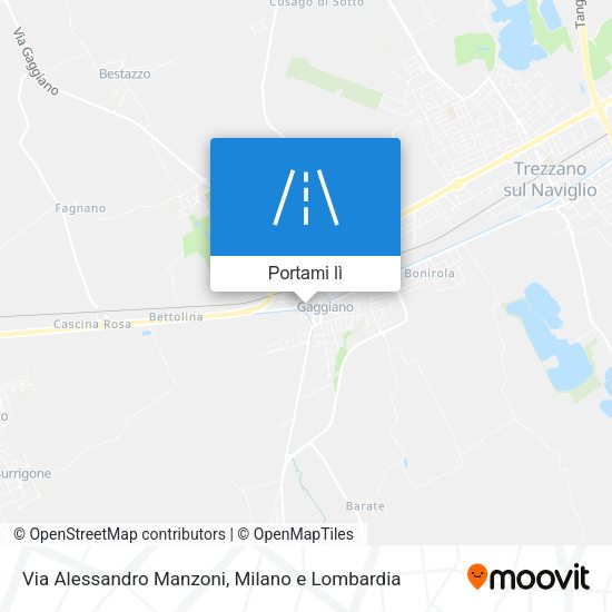 Mappa Via Alessandro Manzoni