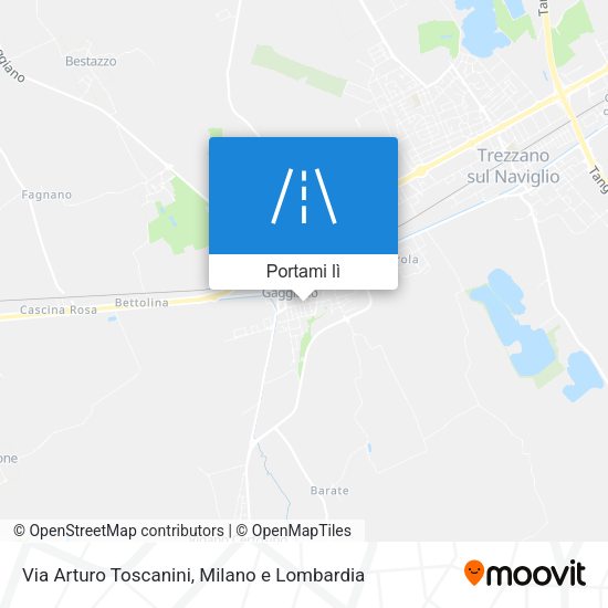 Mappa Via Arturo Toscanini
