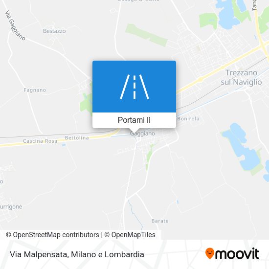 Mappa Via Malpensata