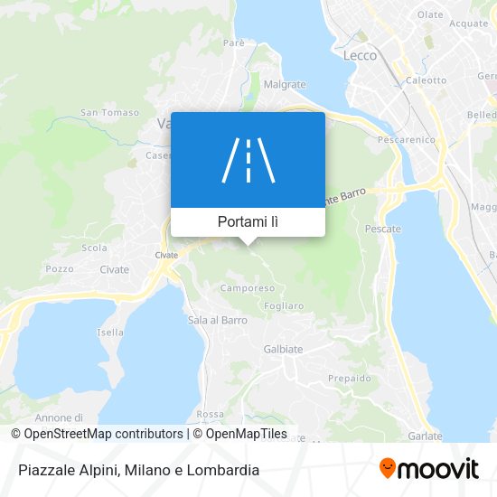Mappa Piazzale Alpini