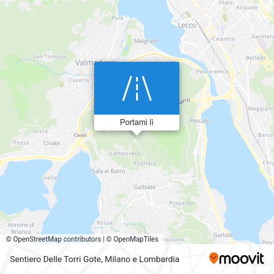 Mappa Sentiero Delle Torri Gote