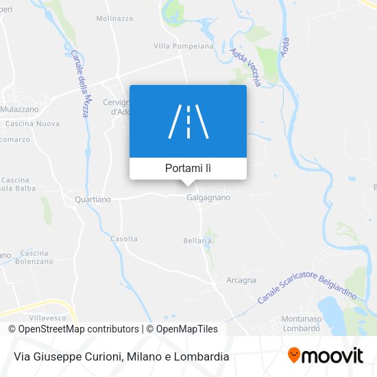 Mappa Via Giuseppe Curioni