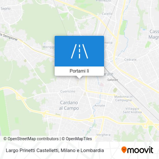Mappa Largo Prinetti Castelletti