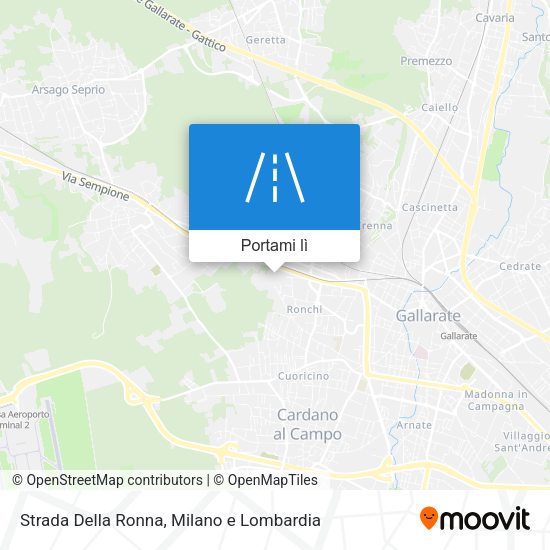 Mappa Strada Della Ronna