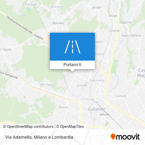 Mappa Via Adamello