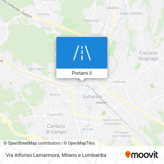 Mappa Via Alfonso Lamarmora