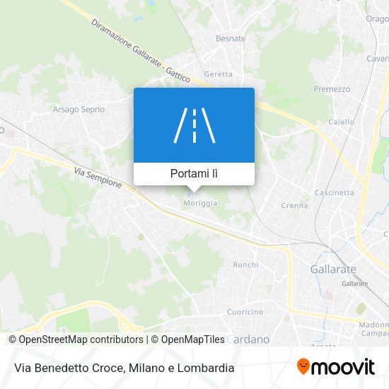 Mappa Via Benedetto Croce