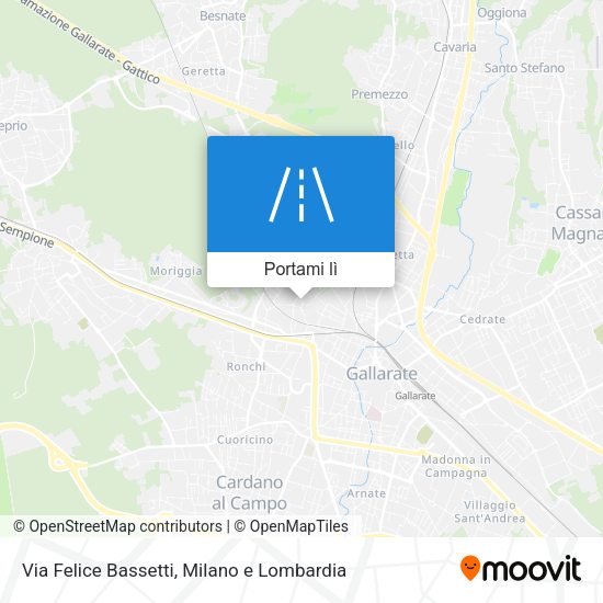 Mappa Via Felice Bassetti