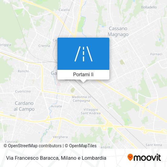Mappa Via Francesco Baracca