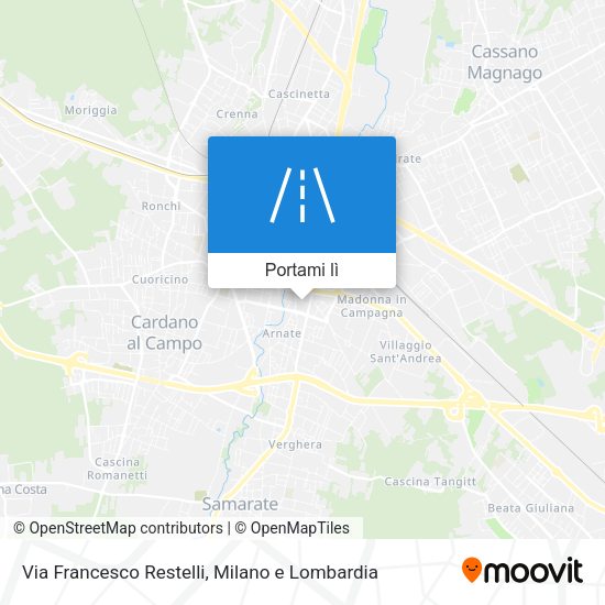 Mappa Via Francesco Restelli