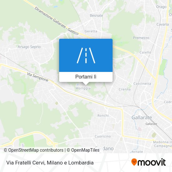 Mappa Via Fratelli Cervi