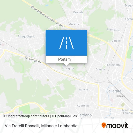 Mappa Via Fratelli Rosselli