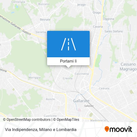 Mappa Via Indipendenza