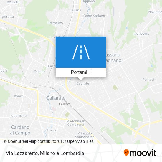 Mappa Via Lazzaretto